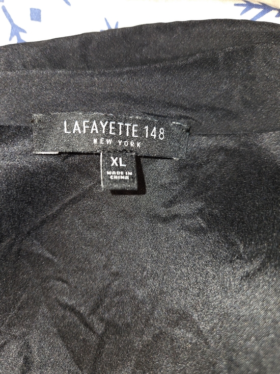 Lafayette 148 New York Tops - Lafayette 148 New York Black Satin Blouse